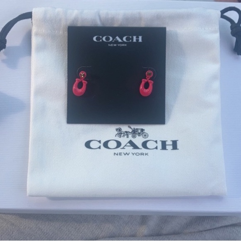 NWT coach earrings - Picture 2 of 2